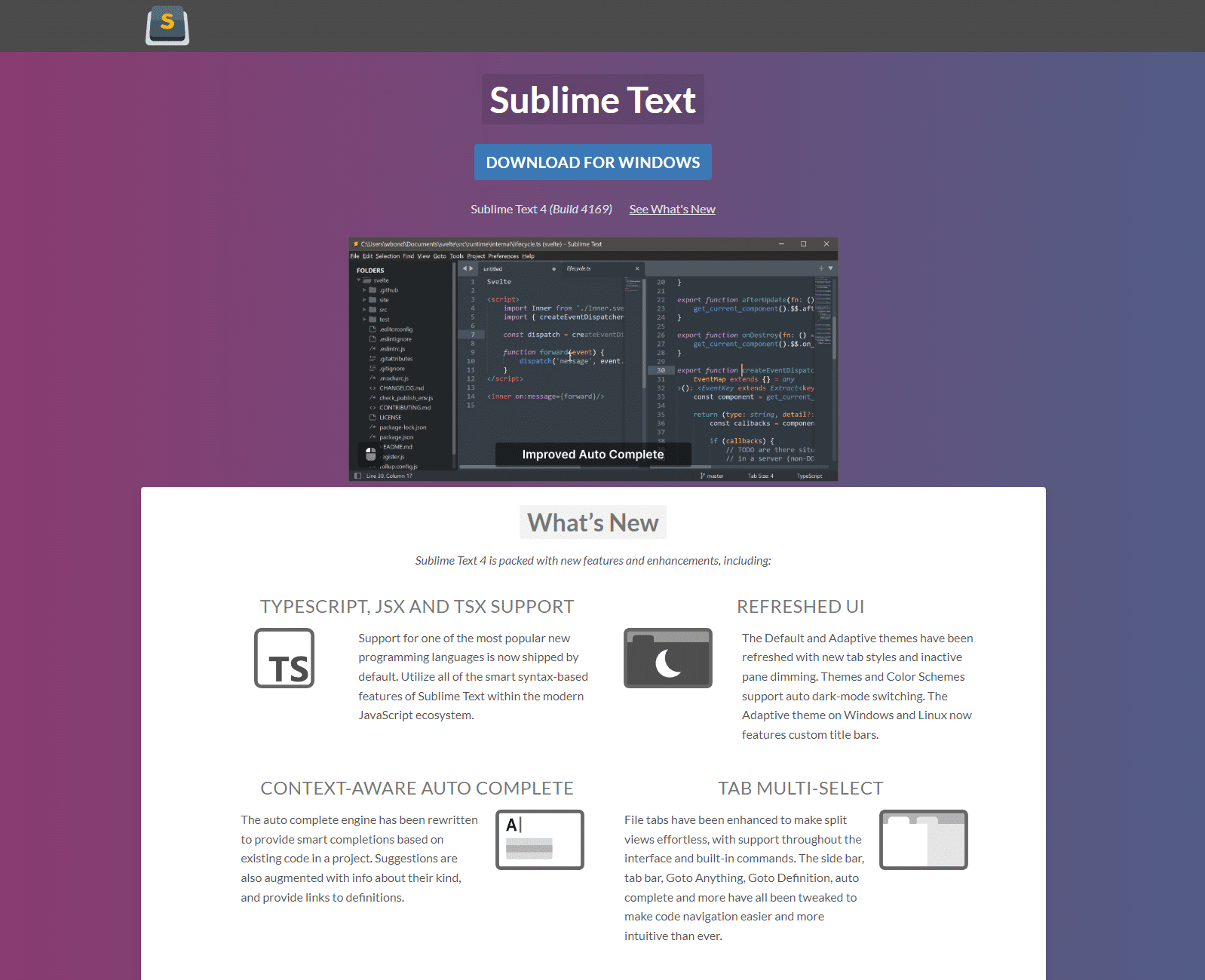 FIN7 fake Sublime Text page