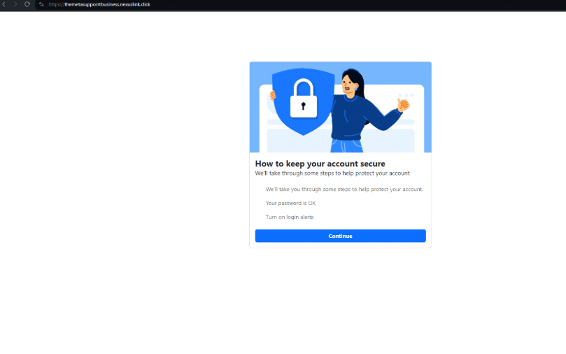 FIN7 Meta phishing page - first stage payload