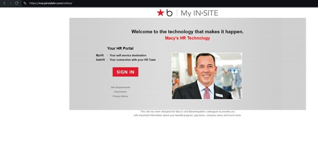 Payroll Pirates payroll redirects scam phishing page targeting Macys